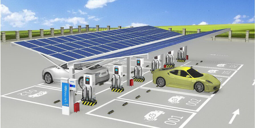 Trạm sạc xe điện thông minh bằng năng lượng mặt trời